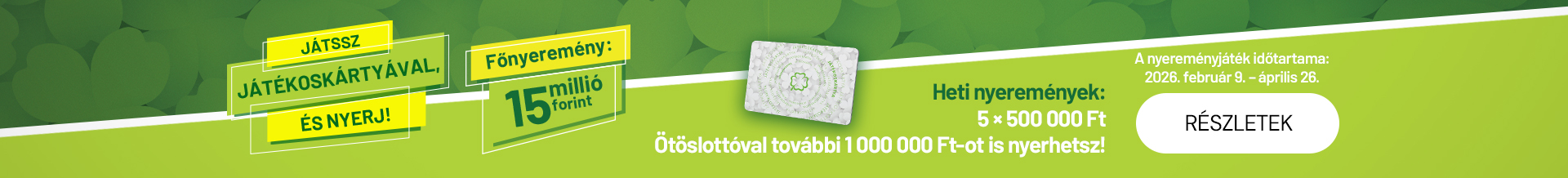 Tavaszi Játékoskártya akció